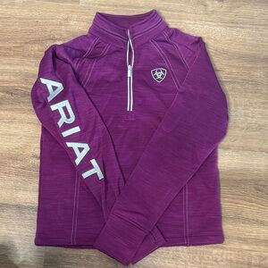 Ariat Deep Plum Half-Zip Performance Pullover